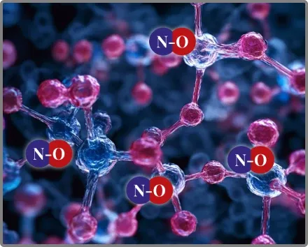 Nitric oxide molecule illustration