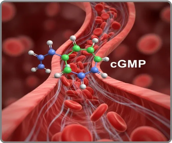 cGMP pathway supporting healthy blood vessel circulation